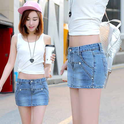 牛仔裤裙女夏2018新款韩版包臀牛仔短裤女超短裙裤学生显瘦防走光-tmall.com天猫 牛仔裤裙女夏2018新款韩版包臀牛仔短裤女超短裙裤学生显瘦防走光-tmall.com天猫