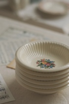 Retro Medieval Coffee Cup Jingdezhen Good-looking Mug European Cream Pearl White Medieval Plate Salad Bowl