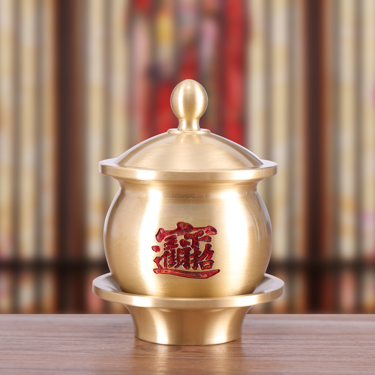 供水杯佛具用品大全佛堂佛台佛前家用纯铜拜神供杯新款敬神供佛杯