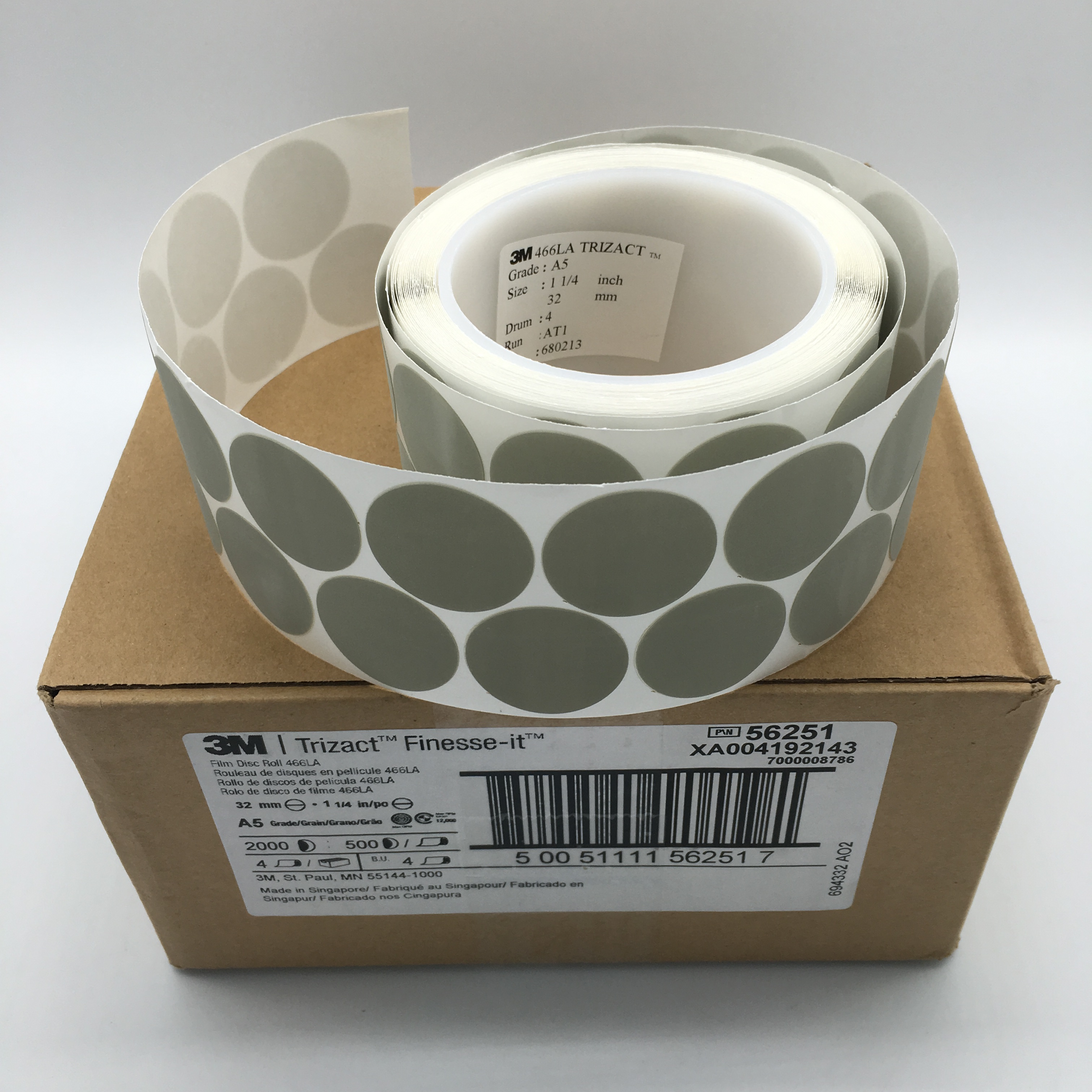 American imports 3M 466LA A5 A5 A3 A7 A7 pyramid sandpaper 3000 mesh 1 inch with glue point mill sandpaper