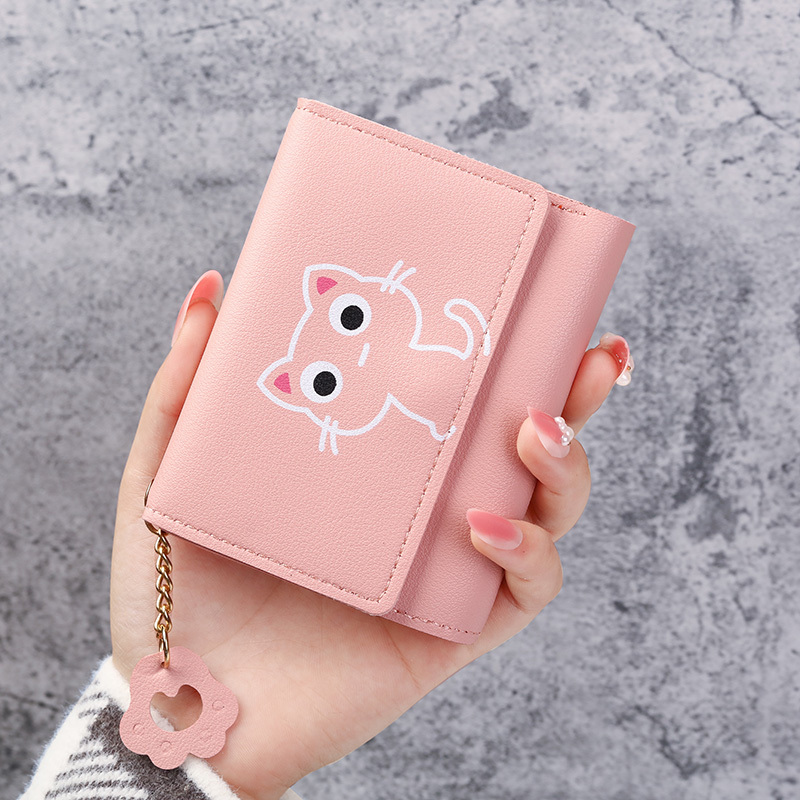 Cute Cartoon Wallet for Women, Short Style, Soft Leather, Korean Fashion, 70% off Buckle, Fresh Style, Student Coin Purse, Multiple Card Slots Cute Cartoon Wallet for Women, Short Style, Soft Leather, Korean Fashion, 70% off Buckle, Fresh Style, Student Coin Purse, Multiple Card Slots