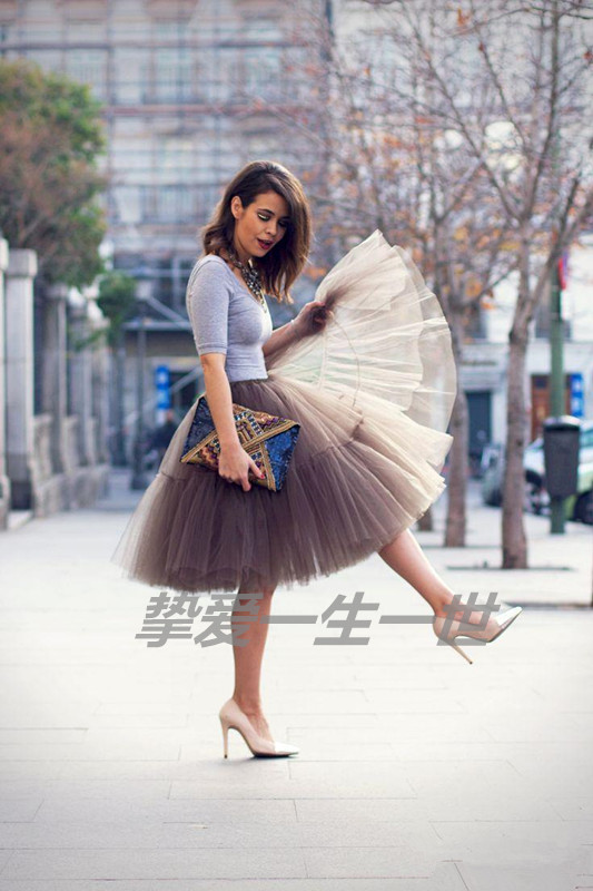 Xuân 2019 mới bánh váy khâu váy pettiskirt công chúa váy váy cổ tích váy nete - Váy chân váy jean chữ a