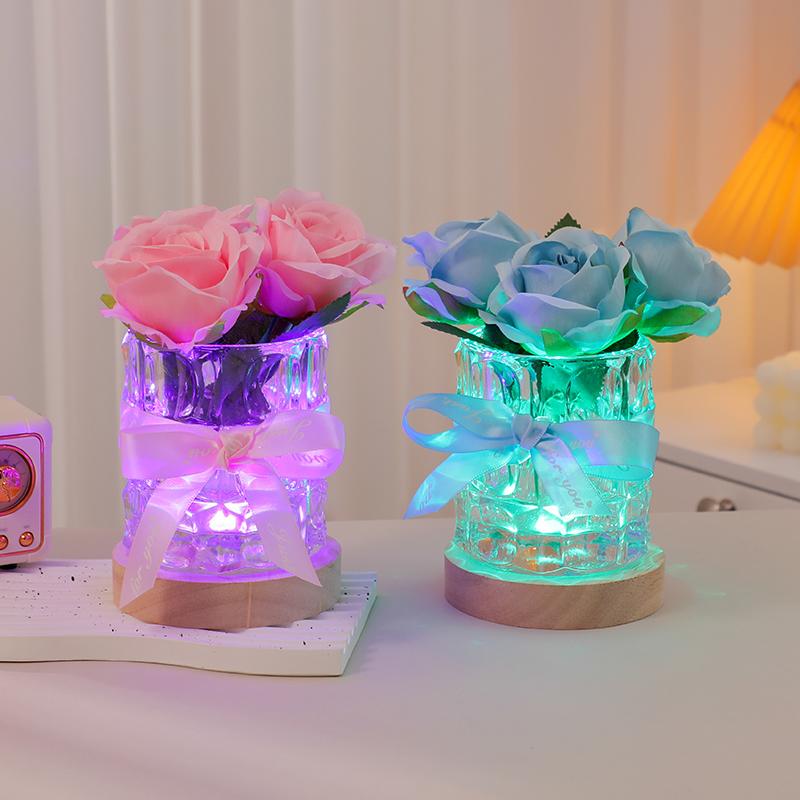 Rose Flower Night Light 2025 New Model Creative Birthday Gift for Girls, Best Friends, Practical and High-End Feel Rose Flower Night Light 2025 New Model Creative Birthday Gift for Girls, Best Friends, Practical and High-End Feel