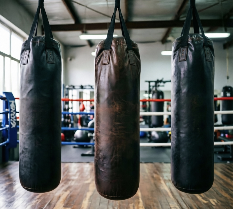 Boxing Punching Bag Made of Microfiber Leather, Sewn with Strong and Durable Materials, Will Last Seven or Eight Years Without Any Problems