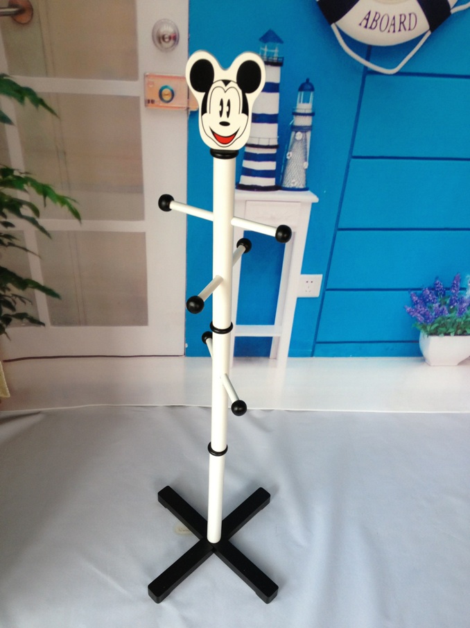 Foreign trade Children's clothes hat rack solid wood floor hanging hanger creative clothes hanger minimalist modern living room Dormitory Clothes Rack