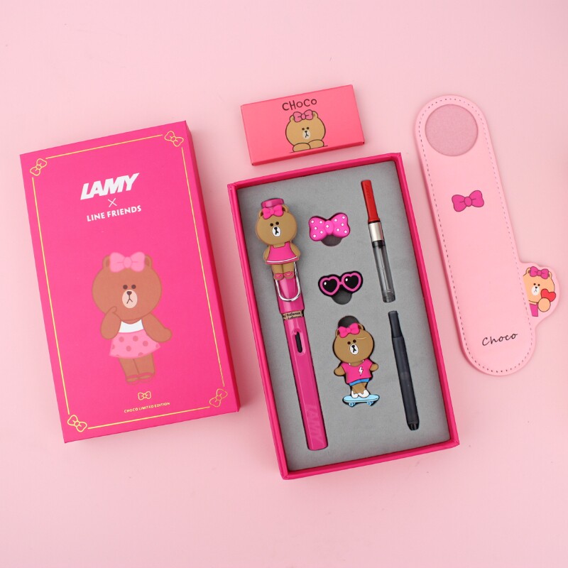 German Ling Mei lamy forest beauty hunting cheeker cummy brown bear student pen limited edition gift box set of women