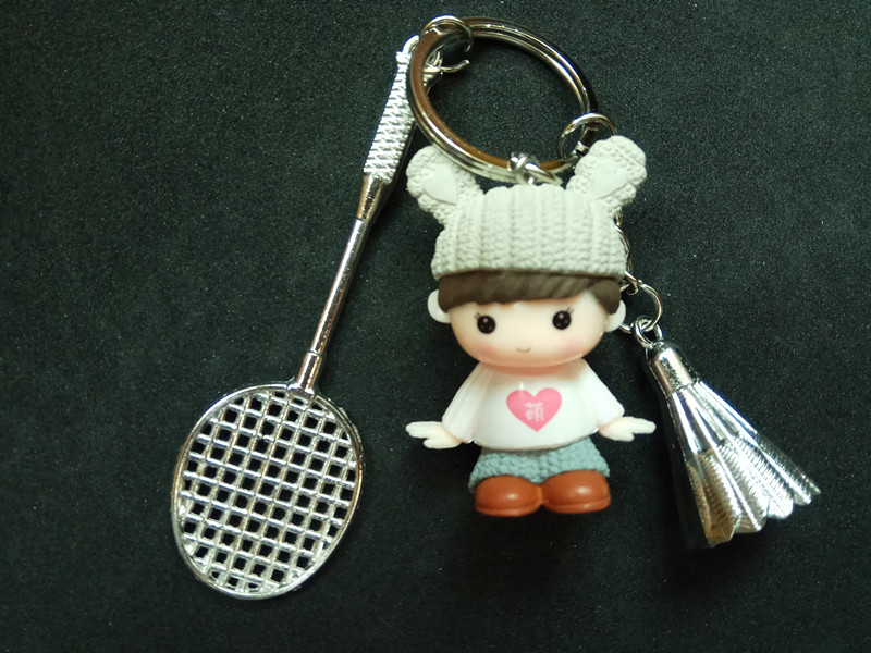 Cầu lông Tennis Tennis Keychain Keychain Ball Doll Doll Mặt dây chuyền Trang trí Giải thưởng Cuộc thi Món quà nhỏ vợt cầu lông proace