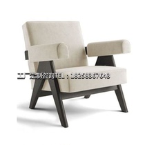 Nordic medieval style solid wood single sofa chair designer leisure chair Yu Lonely Wind PJ Tiger Chair Hotel Negotiate Chair