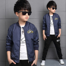 Boys autumn coat 2021 New China Childrens short windbreaker boys spring autumn Korean jacket spring dress