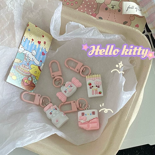 Милый акриловый брелок, реалистичная игра с едой, подвеска, аксессуар