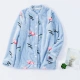 Flannel pyjama áo đơn nữ dày ấm áp nhung dài tay mùa đông nhung cộng với dịch vụ nhà nhung áo khoác cotton cỡ lớn đồ lót hàng hiệu