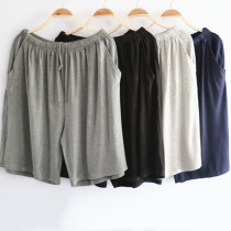 Summer Modale men and women shorts thin pure cotton home half pants plus hypertrophy code loose 50% pants beach pants.