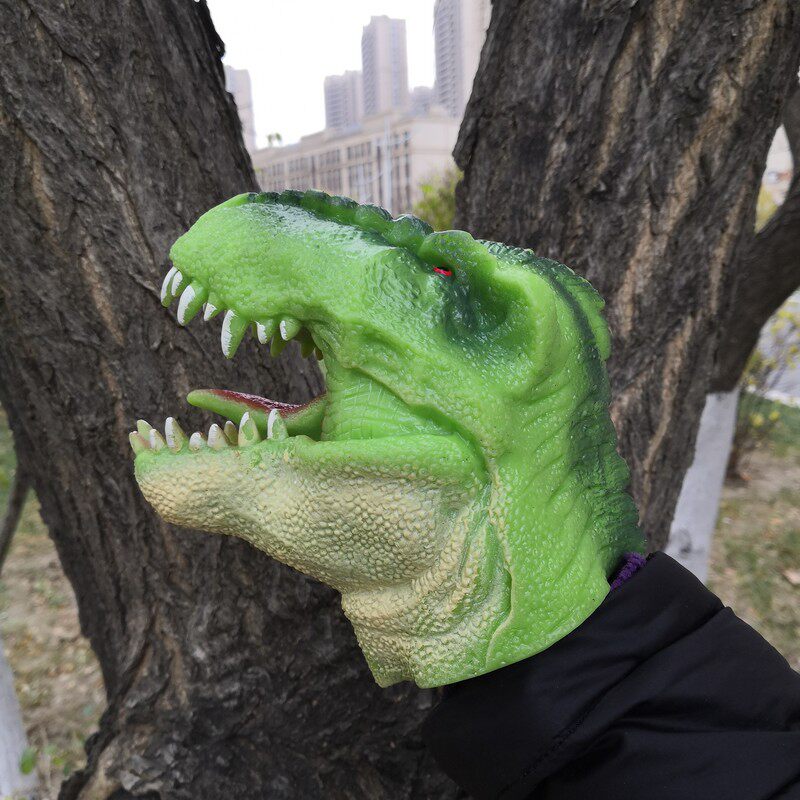 Foreign trade export Male treasure favorite dinosaur hand puppet Kindergarten performance Interactive game toy