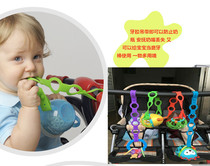 Baby pacifier baby bottle anti-drop chain food food grade silicone can be gnawed and can be sterilized at high temperature