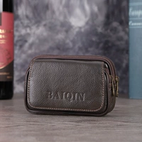 Мужская универсальная поясная сумка для пожилых людей, водонепроницаемый ремень, из натуральной кожи