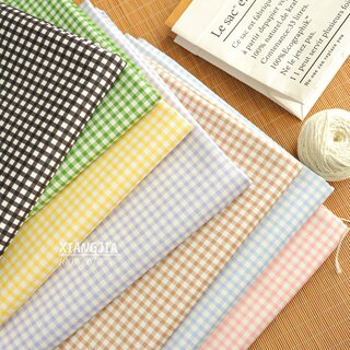 【细格纹】半米价 8安细帆布 宠物包包DIY手作手工纯棉面料料