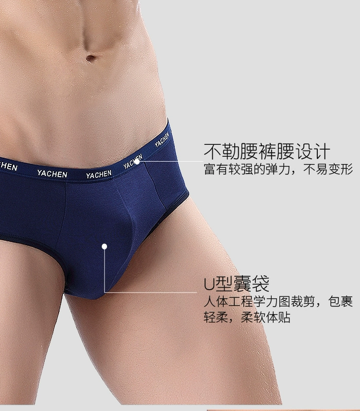 5 người đàn ông đồ lót nam tóm tắt phương thức đàn hồi bông eo thanh niên breathable sexy chàng trai đồ lót 衩 quần sịp con voi