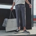 Chín quần nam lỏng bf Hàn Quốc phong cách Harajuku ulzzang Phiên bản Hàn Quốc của xu hướng sinh viên hoang dã s quần thẳng ống rộng thời trang nam cao cấp Crop Jeans