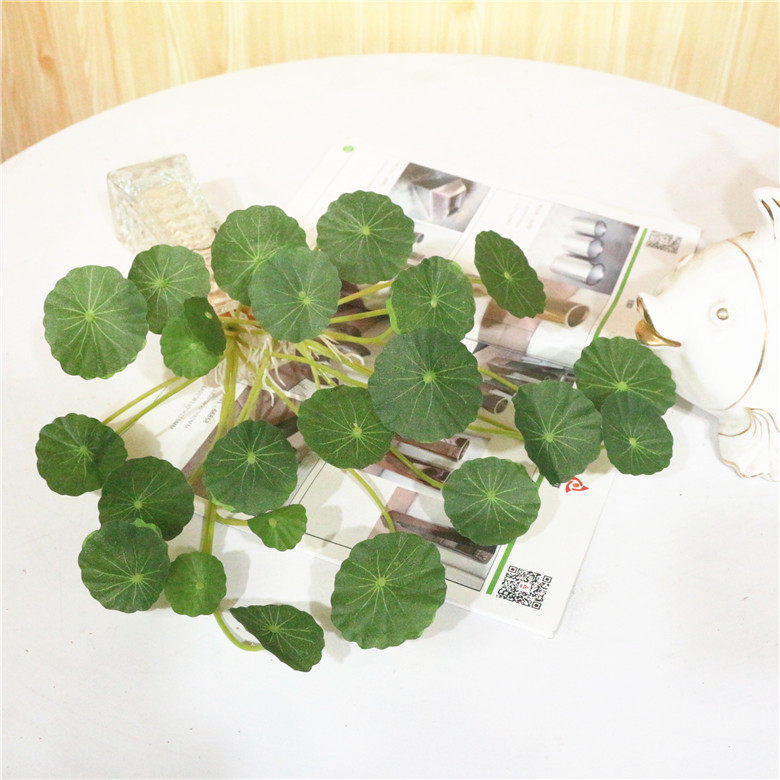Simulation Plant Gold Money Grass Bronze Money Grass Simulation Green Plant Material Plastic Fake Flower Insert Money Leaf Green Plant Computer Sideswing Piece