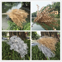 Gold and Silver Series gold powder rime fake flower dandelion eucalyptus Mimosa wedding golden touch turtle back leaf