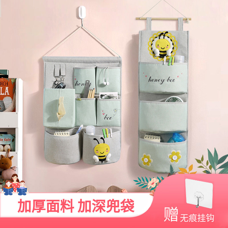 Hanging bag bag cute cartoon door wall mounted wall mounted wall wall mounted cloth door hanging wall storage bag