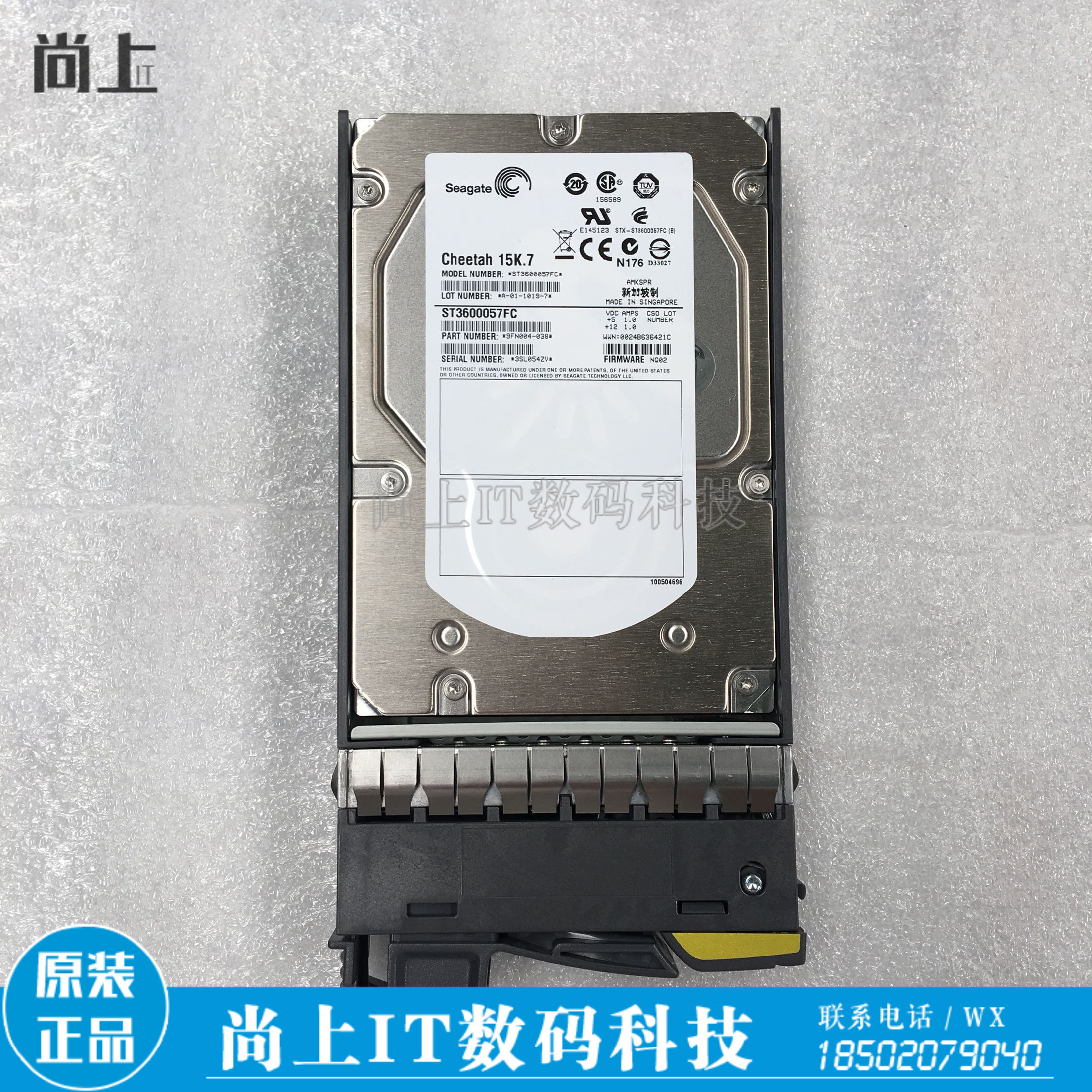 Netapp X292A-R5 600G 15K 15K FC DS14 MK4 Storage Hard disc ST3600057FC