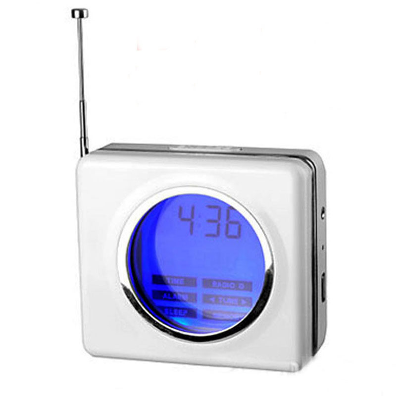 Blue light DSP digital campus radio multi-band portable rechargeable stereo FM AM radio for the elderly
