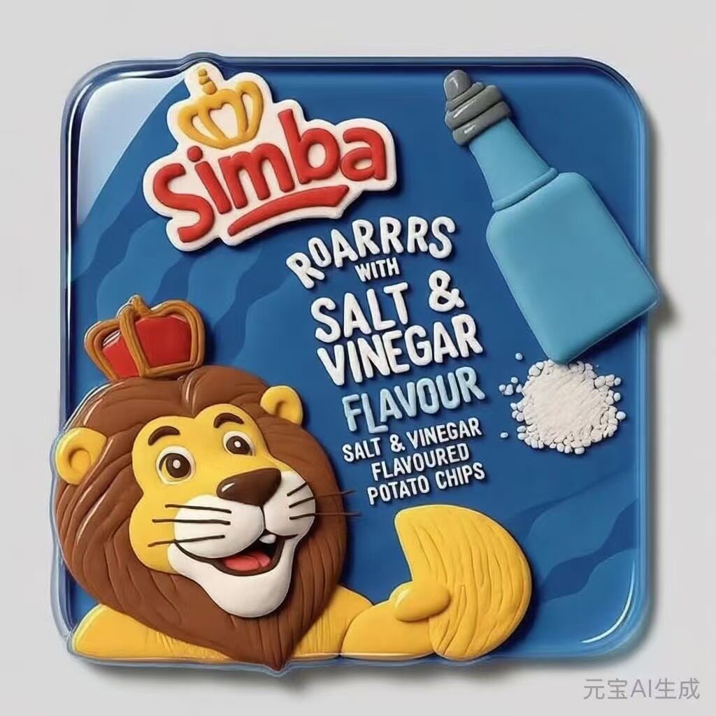 Simba Salt Simba Salt and Vinegar Chips 120g冰箱贴定制
