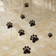 Ins style cute footprints, waterproof tiles, floor tiles, special stickers to fill holes, anti-collision glass stickers, wall coverings