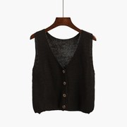 Áo len giết phụ nữ cardigan bên ngoài áo mặc một chiếc áo khoác ngắn tay lỏng lẻo knitsweater len Hàn Quốc phiên bản của thủy triều mùa xuân mùa thu