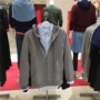 Chính hãng Baleno Benny Road Cotton Cotton Cổ điển trùm đầu Màu rắn hở ngực Áo khoác nam 88431501 hoodie đen