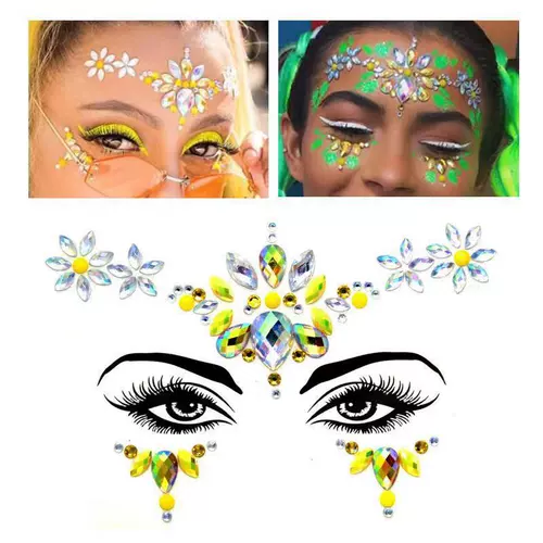 Face Diamond Ackli Diamond Patch Art Party Festival Festival Busudi Детский сцен