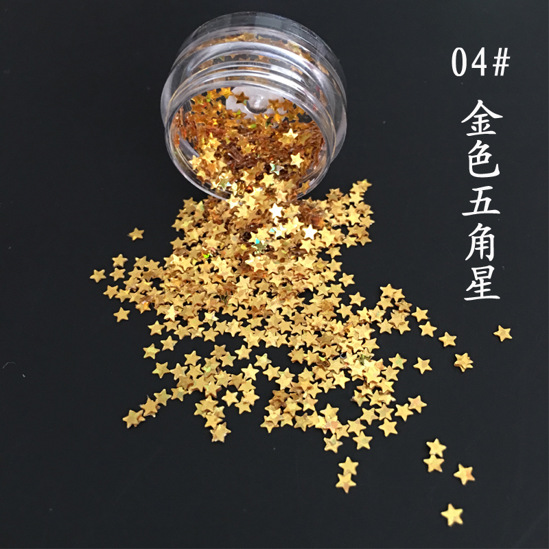 Ngôi sao năm cánh sequin lấp lánh phấn mắt lấp lánh bột trẻ em biểu diễn sân khấu hiệu suất cô dâu làm đẹp móng tay sequin - Bóng mắt bảng màu mắt innisfree