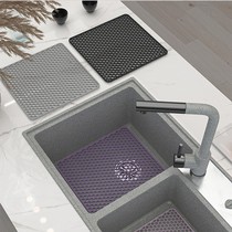 创意多用途厨房水槽保护镂空硅胶加厚碗盘杯锅垫隔热防滑滤沥水垫