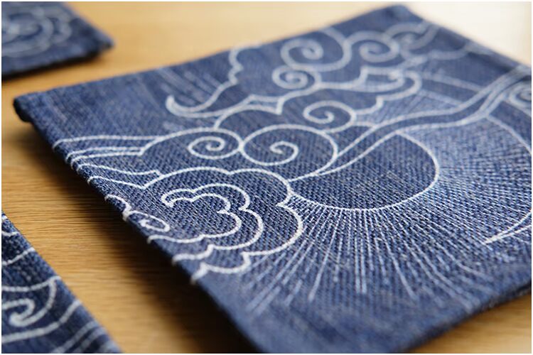 Mẫu ban đầu bông cùi Nhật Bản tách trà pad cách nhiệt mat placemat vuông vải bàn mat bàn cà phê mat bàn mat khăn trải bàn tết