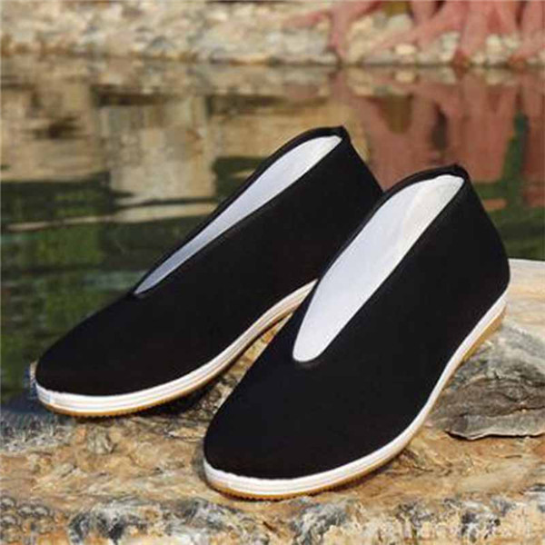 Old Beijing Shoes Men Leisure Shoes Daddy Middle Age Chinese wind anti-smell and light old man cloth rubber rubber clothing