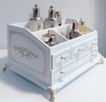 Drawer Desktop Cosmetic Storage Box European-style Korea Wooden Large Number Containing Box Minima Blind Box Show Shelf