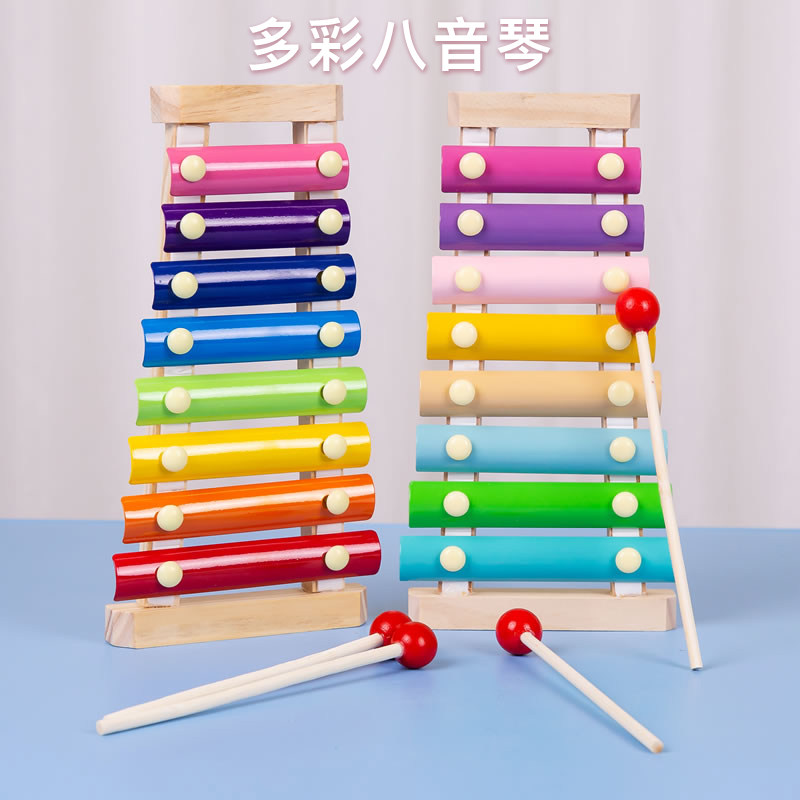 Young children Baby Eight-tone small xylophone knocks 8 months Baby Puzzle Music Toy 1-2-3-year-old