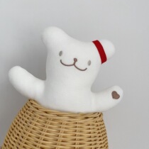 ins Korean soft waxy skin-friendly knitted cotton handmade love bear doll baby comfort toy photography props