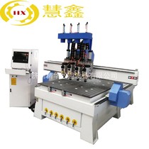 Woodworking cutting machine automatic four-process woodworking CNC cutting machine furniture cutting machine vacuum adsorption cutting machine