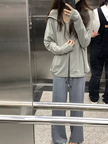 Шелковая дорожная летняя одежда для защиты от солнца с капюшоном, кардиган, куртка, свободный крой