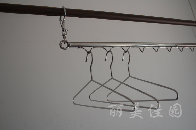 304 stainless steel active clotheshorse windproof hanging clothes pole balcony sundry hanger welding without telescopic hand-Taobao