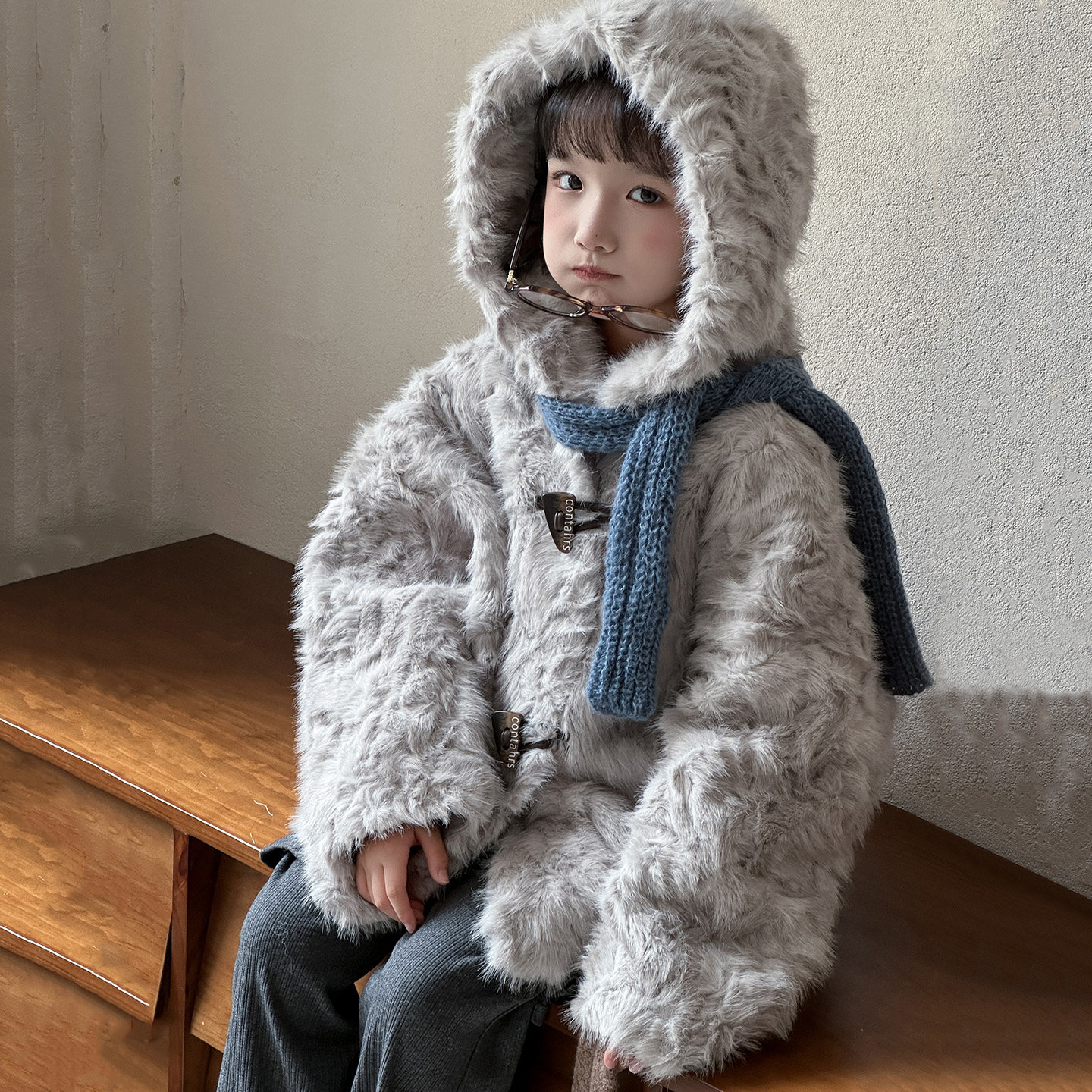 25年新款儿童皮草外套测评｜洋气短款仿水貂毛加厚大衣，保暖不臃肿还超