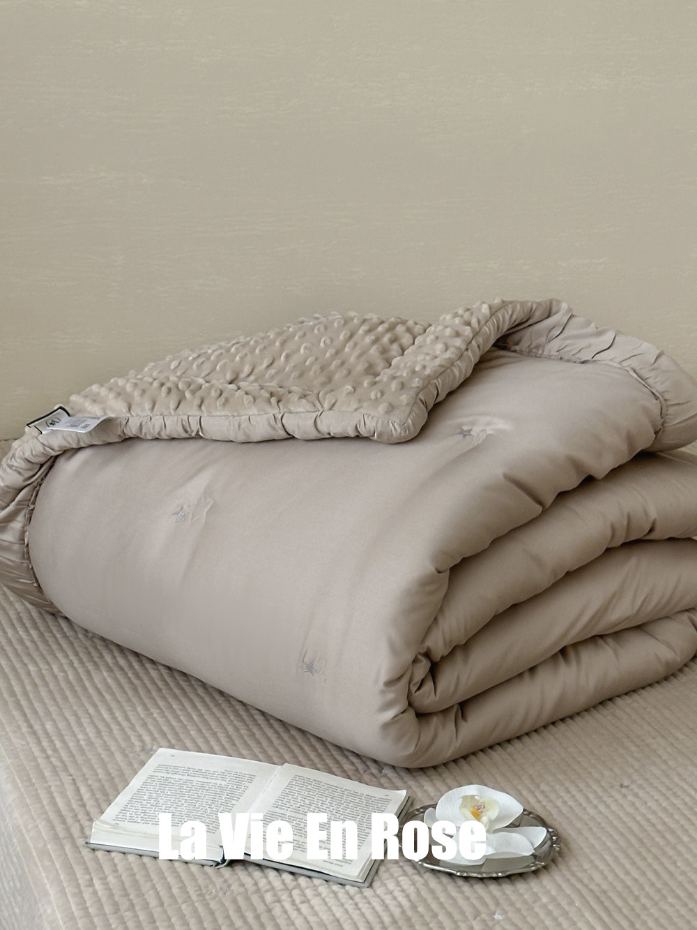 Корейский осенне-зимний комплект постельного белья из модала и тенсела с плюшем, 4 предмета, теплое стеганое покрывало для татами