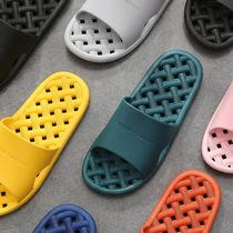 Slippers home indoor summer does not hide water in couples home bathroom non-slip water bath home cool man