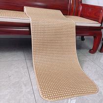 Summer sofa cool cushion double-sided rattan leather mahogany fabric Four Seasons universal non-slip bench seat cushion