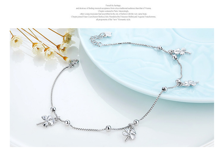 Chaine de cheville Femme en Argenterie - Ref 3102114 Image 12