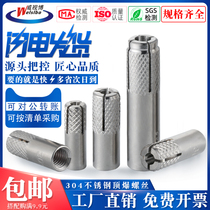 304 stainless steel top explosion expansion bolt internal expansion screw flat explosion screw explosion screw M6M8M10M12M16