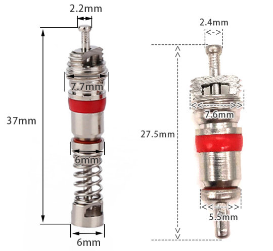 Large cavity core valve core special large valve core for engineering vehicles