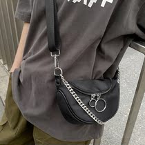 Korea ins small crowdsourced retro chain mini single shoulder inclined satchel womens fashion casual street to make dumplings bag small chest bag